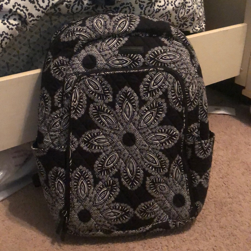 Vera Bradley black and white backpack